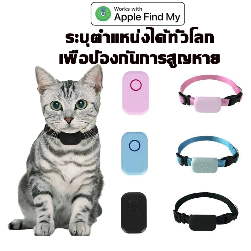 ปลอกคอ GPS เปลี่ยนแบตเตอรี่ได้ ปลอกคอแมว Findmy ติดตามระยะทางไม่จํากัด รางรถจักรยานยนต์