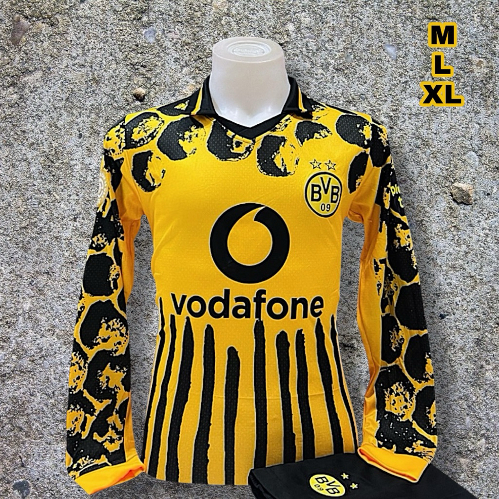 ชุดฟุตบอลผู้ชาย ด อร์ทมุ นด์ ฤดูกาลใหม่ 2025 มีไซส์ M ถึง XL แบบแขนยาว มีเสื้อพร้อมกางเกง
