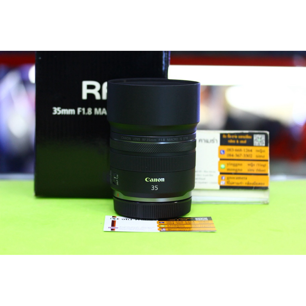 LEN CANON RF35mm F1.8macro is stm.