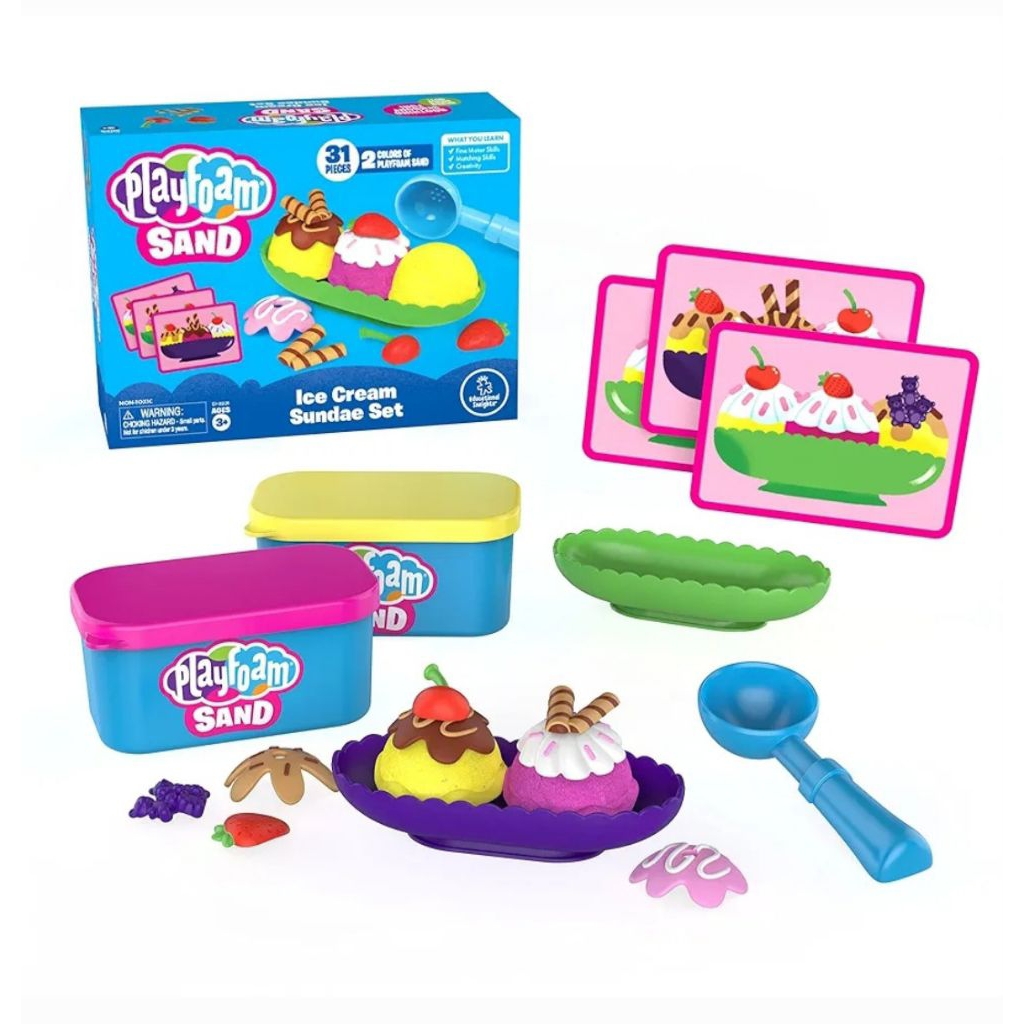 Educational Insights - Playfoam Sand Ice Cream Sundae Set ของเล่นทราย เสริมประสาทสัมผัส - AA1020