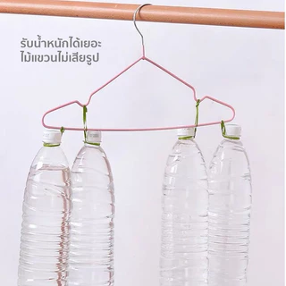 [30 แถม 30] ไม้แขวนเสื้อ ไม้แขวนเสื้อสแตนเลส ไม้แขวนเสื้อซิลิโคน แขวนผ้า ผู้ใหญ่40ซมเคลือบซิลิโคน จัดส่งที่รวดเร็ว COD