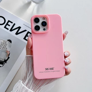 SHS เคส กันกระแทก ไม่เหลือง ไม่เลอะรอยนิ้วมือง่าย สีทึบ สำหรับไอโฟน 17 Pro Max/17/Air/16/15/14/13/12/iP case