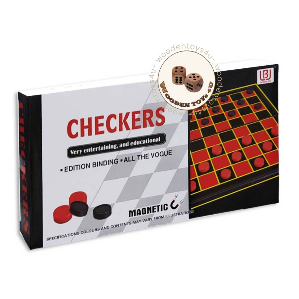 Magnetic Checkers | เกมหมากฮอสแม่เหล็ก กระดานพับได้ พกพาสะดวก