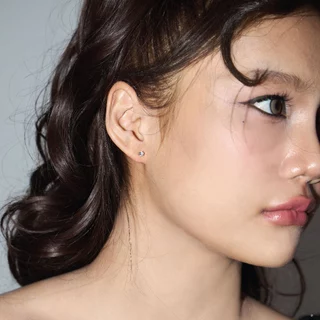 earika.earrings - sugarpony set เซ็ตต่างหูโพนี่สีม่วง ก้านเงินแท้ชุบทองคำขาว เหมาะสำหรับคนแพ้ง่าย