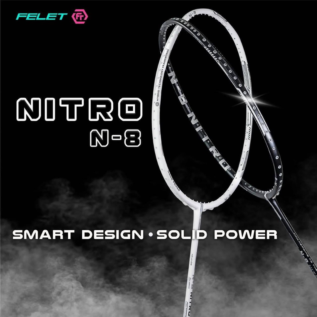 ไม้แบดมินตัน Nitro N8 (black9.