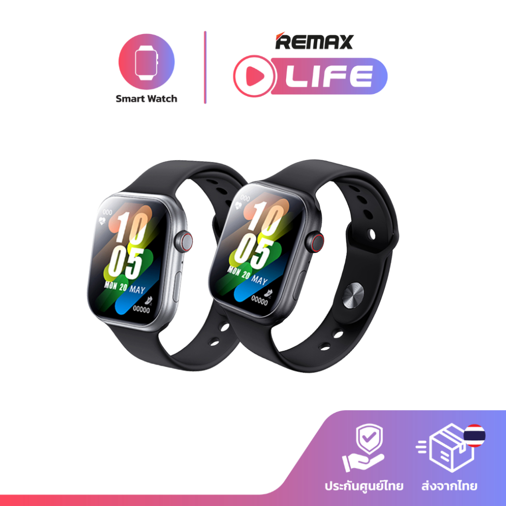 Remax Smart Watch รุ่น Watch15 Pro นาฬิกาสมาร์ทวอช วัดชีพจร วัดออกซิเจน โหมดกีฬา มีประกันศูนย์ไทย