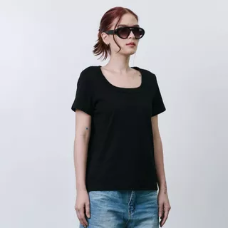 Chewa Basic U - เสื้อยืด Air soft คอยู - 8167