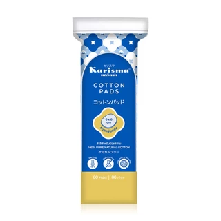 Karisma cotton pads 80 pads สำลีแผ่นคาริสม่า 80 แผ่น