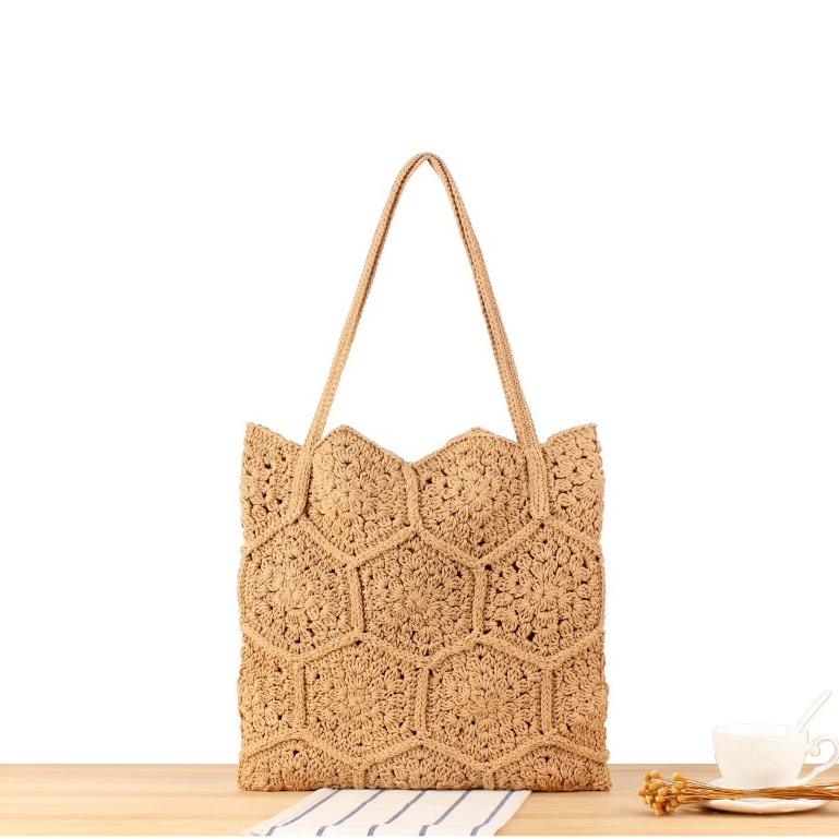 กระเป๋าเชือกถัก งานถักสวย Tote bag มีซับใน P388