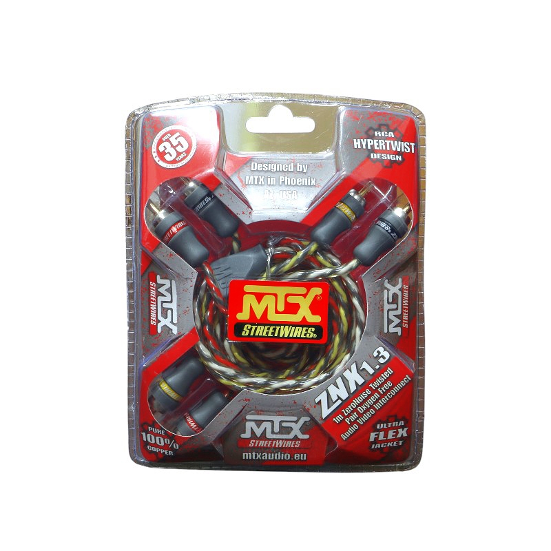 (สินค้า clearance) MTX STREETWIRES High quality ZeroNoise audio RCA cable / composite video cable 1M