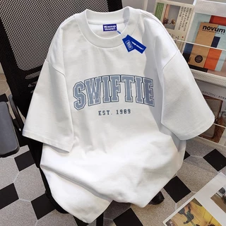✨【จัดส่งภายใน 24 ชั่วโมง】 1989 สไตล์ย้อนยุคอินเทรนด์ เสื้อ เสื้อยืด oversize เสื้อยืดผู้หญิง เสื้อแฟชั่น เสื้อสีขาว