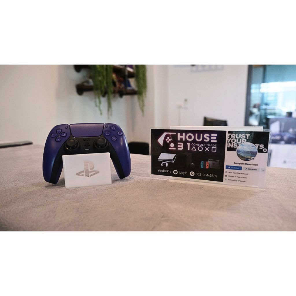 ขายจอย DUALSENSE  GALACTIC PURPLE(PS5) มือสอง สภาพดี