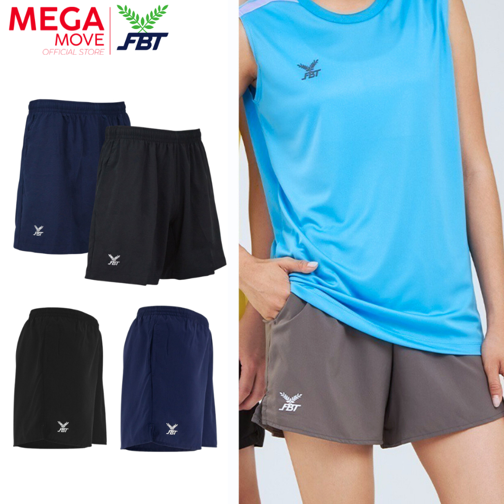 FBT กางเกงวิ่ง ผ้าร่มผสม Spendex มีกระเป๋าข้างซ้ายขวา C2D631 C2L511