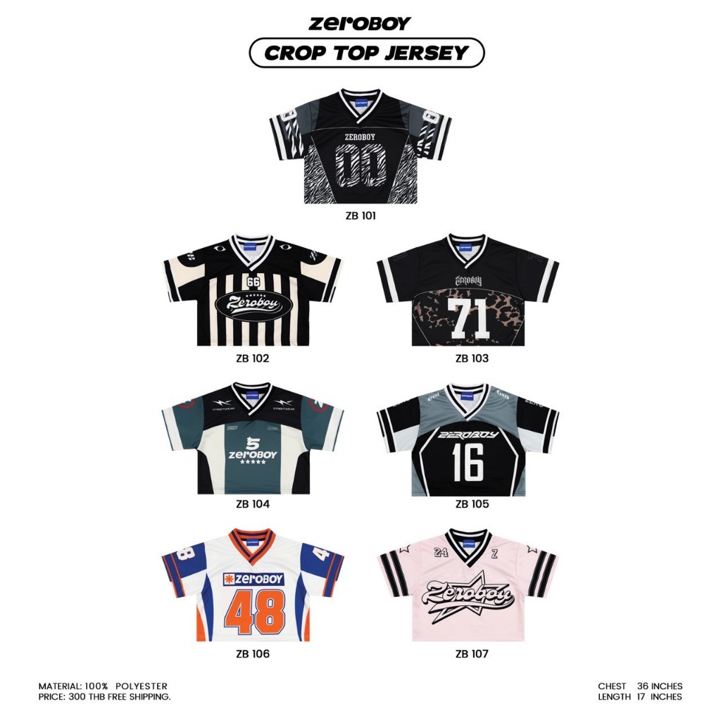 ZEROBOY – Crop Top Jersey " เสื้อบอลครอปคอลเลคชั่นใหม่ "