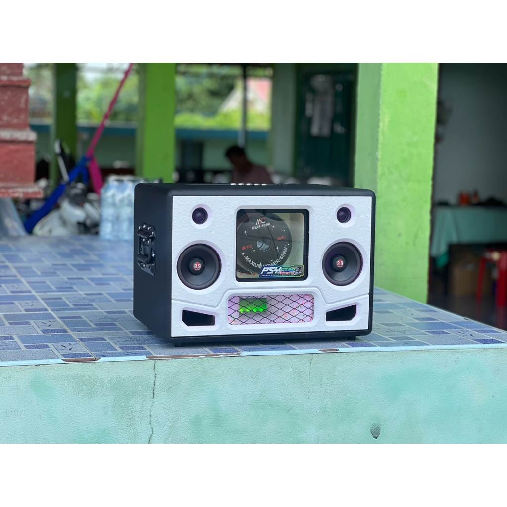 ลำโพงบลูทูธแบนพาส 6.5 นิ้ว โครงหล่อ ว้อยคู่ แม่เหล็ก 2 ชั้น เสียงกลาง 4 นิ้ว 400 วัตต์ แบต 29.2v 6a 