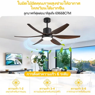 COD พัดลม 54 นิ้ว พัดลมเพดาน พัดลมเพดานโคมไฟ พัดลมโคมไฟ พัดลมส่องสว่าง พัดลมมีไฟ