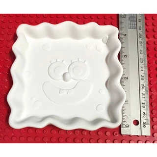 จานลายการ์ตูน ปูนปลาสเตอร์ **CERAMIC PLATE ** จานเพ้นท์ จานระบายสี ถาดระบายสี ถาดปูนปลาสเตอร์