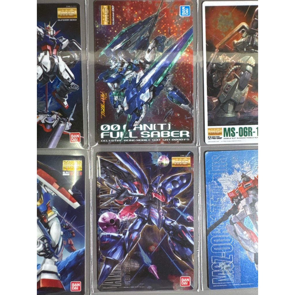 การ์ดสะสม GUNDAM ของแท้มือสองญี่ปุ่น BANDAI