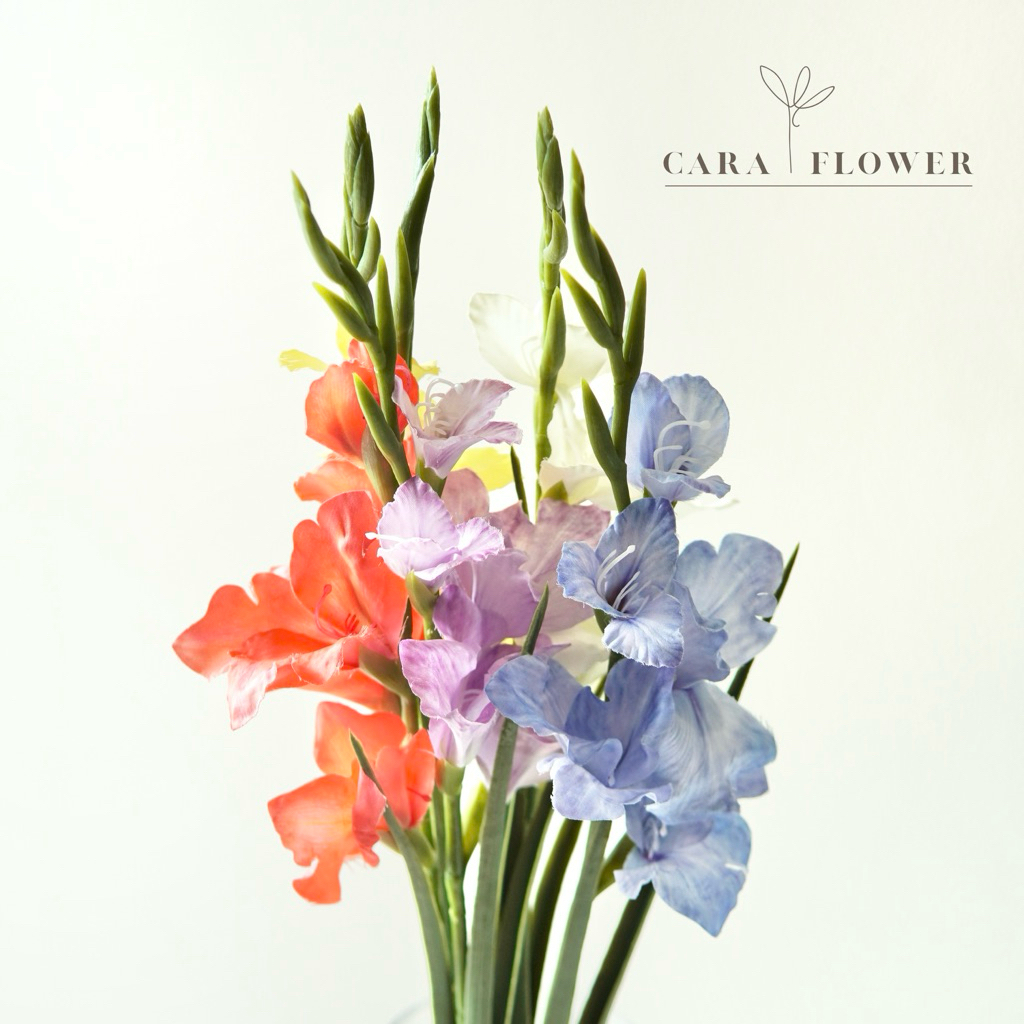 Gladiolus | ดอกซ่อนกลิ่นปลอม ดอกไม้ปลอม ดอกไม้ประดิษฐ์ ตกแต่งบ้าน (G09) [พร้อมส่ง]