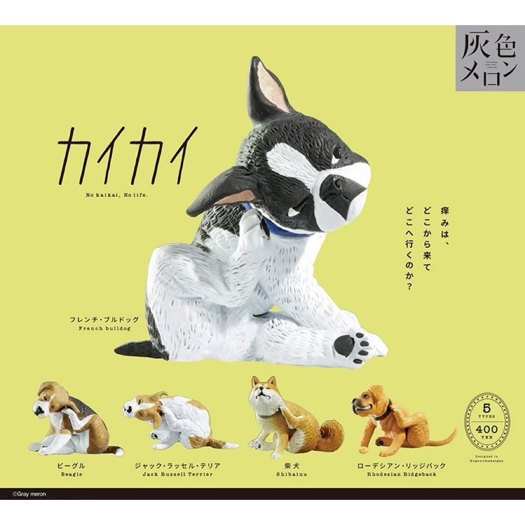กาชาปองน้องหมาหลากหลายสายพันธุ์เมื่อเกิดอาการคัน Dog Itching No Kaikai No Life gashapon