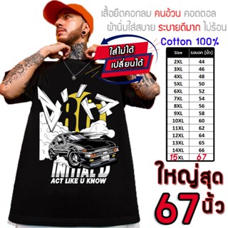 ✅เสื้อไซส์ใหญ่✅ พิเศษ!!! เสื้อยืด คนอ้วน คอกลม เนื้อนุ่ม ลาย…