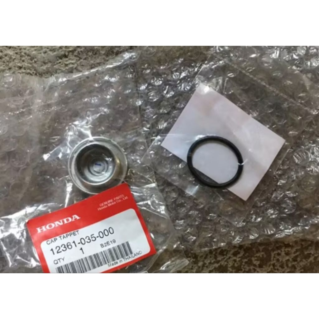 ฝาปิดวาล์ว พร้อมโอริง Wave100 Wave110 Wave100U-box Dream เก่าทุกรุ่น แท้ศูนย์ 12361-035-000, 91302-K