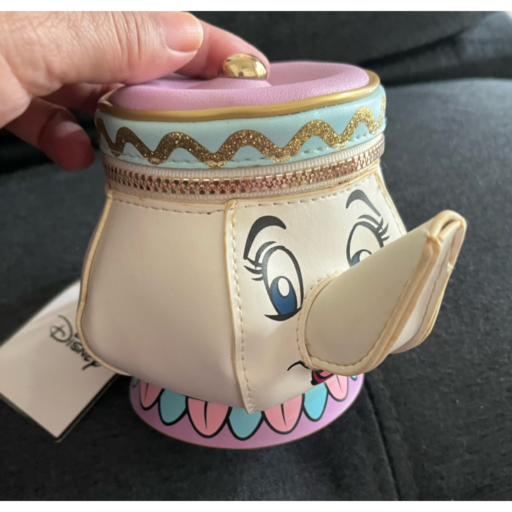 Mrs. Pot คาแร็คเตอร์ใน Beauty & The Beast เป็นกระเป๋าซิปใส่เหรียญ-ใส่ตังค์หรือ ipod หรือหูฟัง