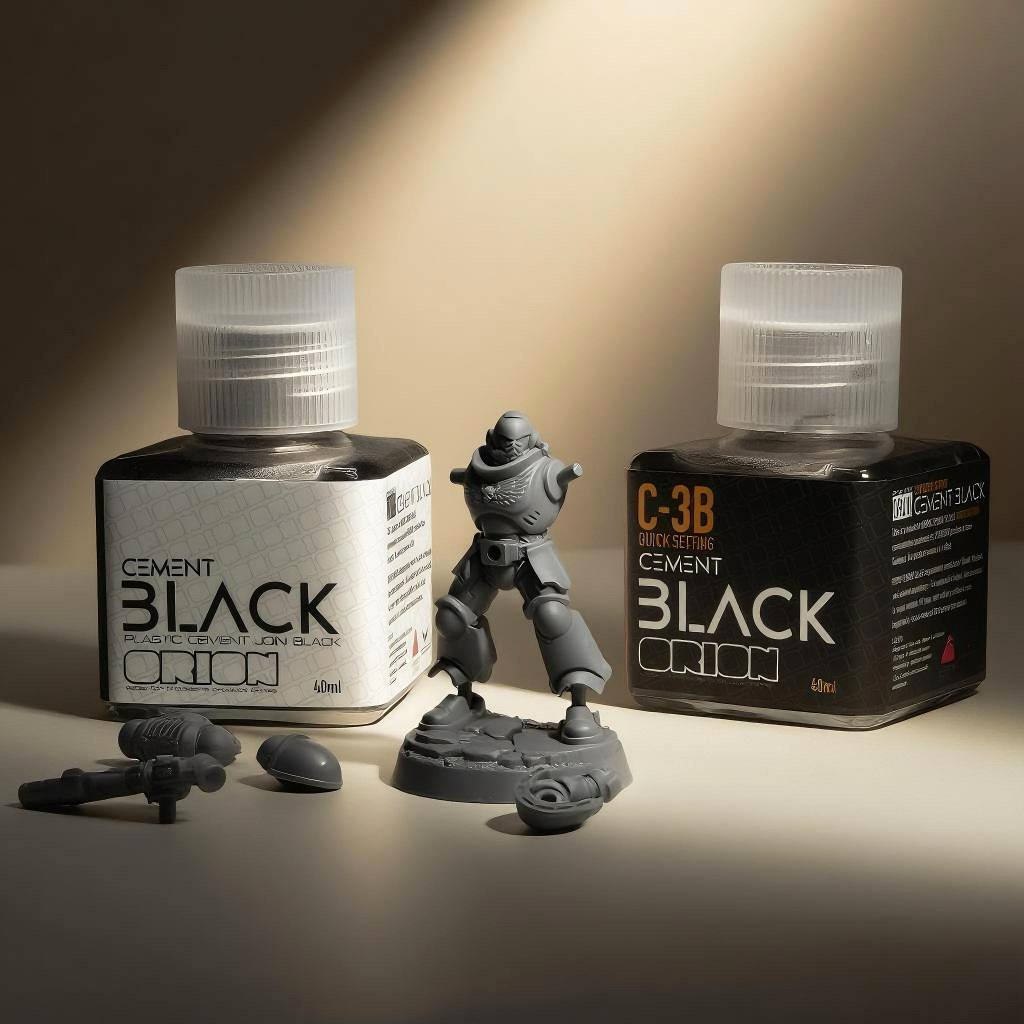 ORION - Cement Black กาวเนื้อดำ สำหรับอุดขัด พลาสติกโมเดล ขนาด 40 ml