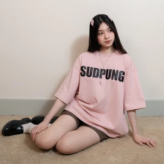 SPoversized_SP093 เสื้อยืดโอเวอร์ไซซ์ ผ้าคอตตอน100% ใส่สบาย ไม่ร้อน ใส่ได้ทุกโอกาส