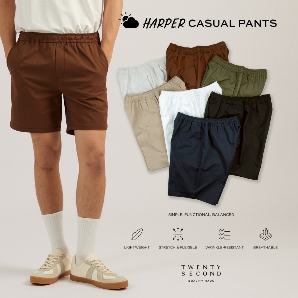 TWENTYSECOND กางเกงขาสั้น BALANCE SERIES รุ่น Harper casual shorts