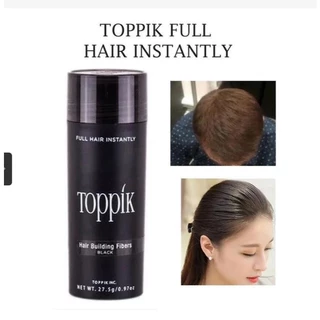 ส่งToppikแน่นอน 💋 สีดำ ผงไฟเบอร์ปิดผมบาง ผงไฟเบอร์ ผงโรยผม ผงไฟเบอร์ผม ผงโรยผมหนา ผงไฟเบอร์ใส่ผม