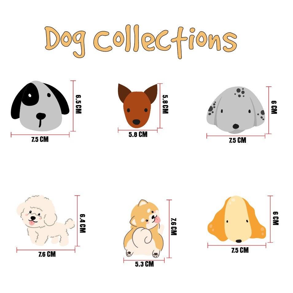 ตัวรีด ติดเสื้อ น้องหมาน่ารัก 1 Dog Collections