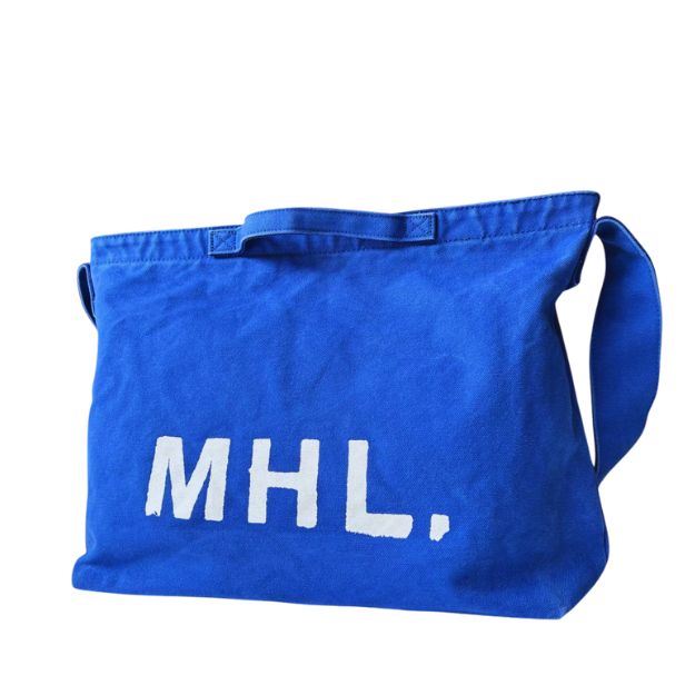 MHL. Tote Bag แคนวาสโท้ท/ครอสบอดี้ Canvas Blue