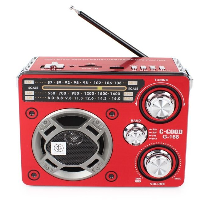 G-GOOD เครื่องเล่นวิทยุ G-168BT วิทยุ AM/FM/MP3 รุ่น G-168-BT