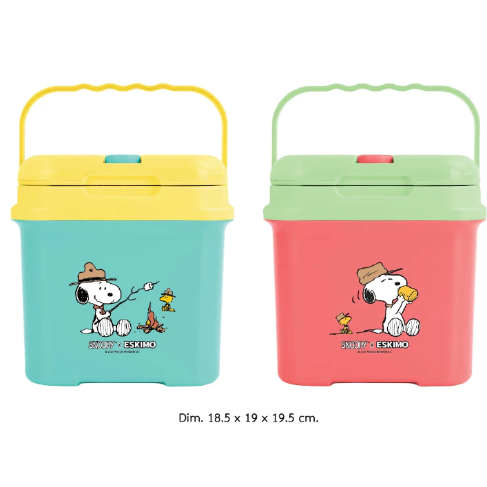 ESKIMO COOLER กระติกน้ำแข็ง 3 ลิตร กระติกเก็บความเย็น มีช่องใส่หลอด เก็บเย็นนาน 12 ชั่วโมง ลาย Snoopy KC300SQ thumbnail 4