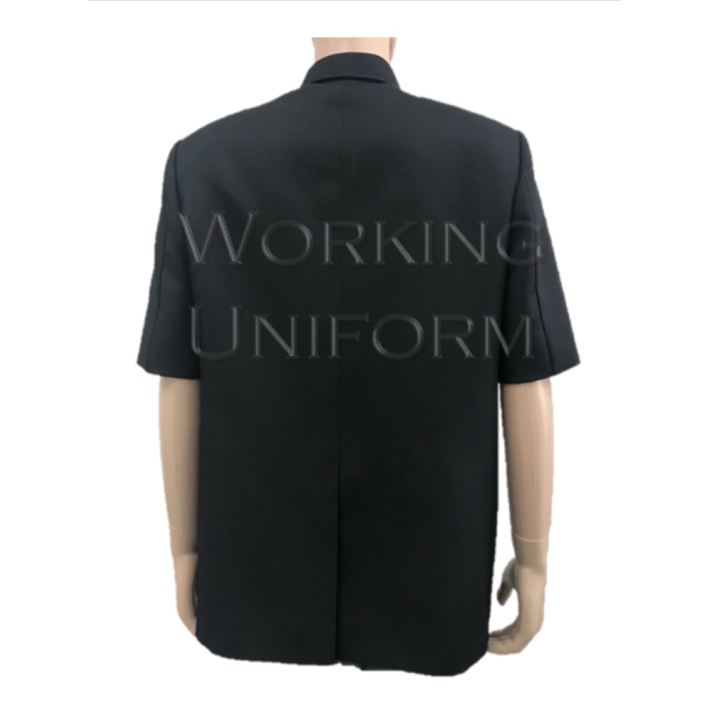 เสื้อซาฟารีสูทแขนสั้น สีดำ ซับในทั้งตัว ราคา ถูกที่สุด ดีลบีเคเค แกลเลอรีภาพที่ 4