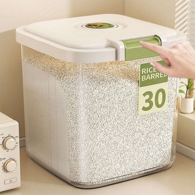 ลังข้าวสาร ถังเก็บเม็ดข้าวสาร5-25Kg กล่องเก็บข้าวสาร ถังเก็บข้าวสาร วัสดุ PP กล่องเก็บข้าวสาร มีฝาเลื่อนเปิด-ปิด กันแมลง