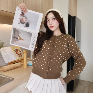 JARINYA (S-L) เสื้อไหมพรมคาร์ดิแกน ผ้าหนานุ่มใส่สบาย