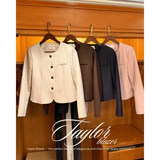 THESUNCO-Taylor Blazers (เทย์ลอร์)เบลเซอร์ครอป กระดุมTHESUNCO