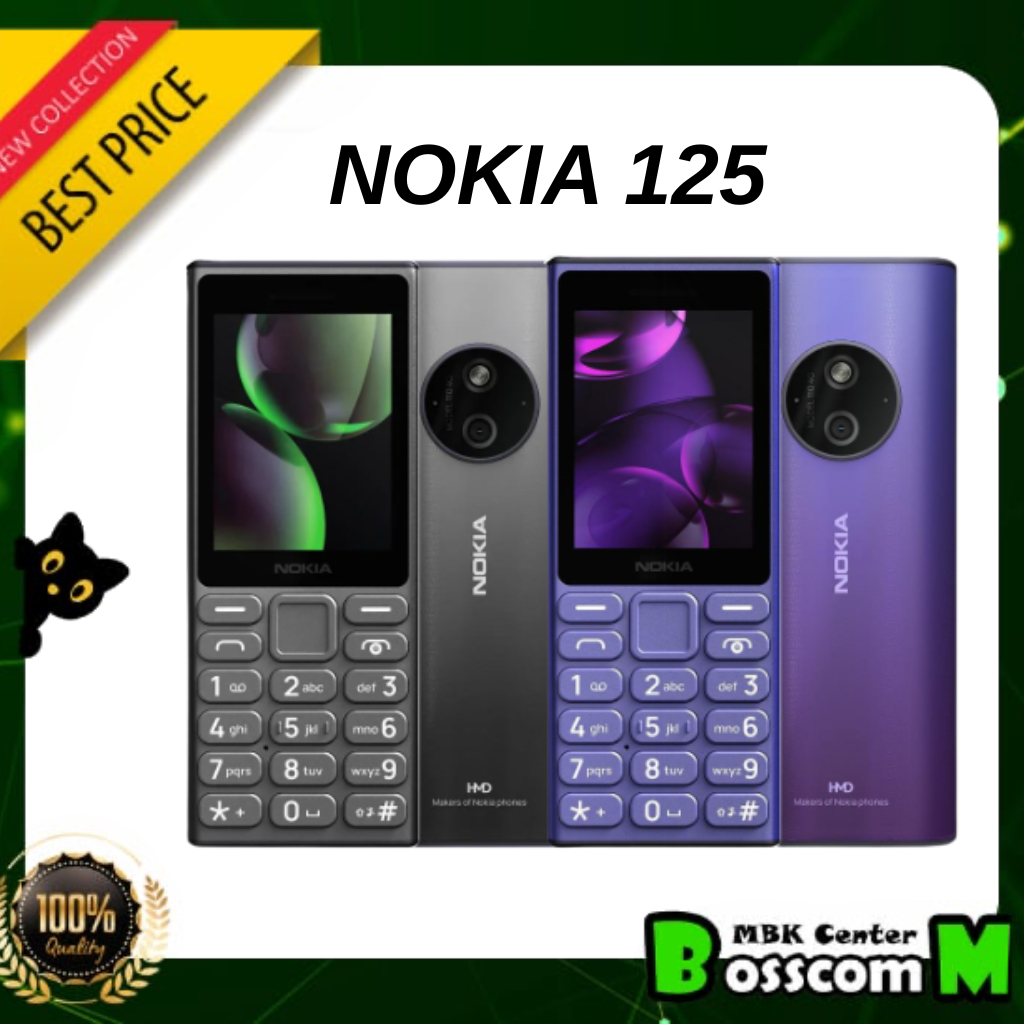 Nokia 125 4G ( 2024 ) เครื่องแท้ศูนย์ไทย ประกัน1ปี