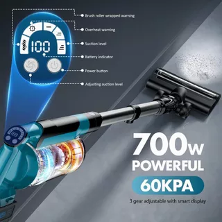 Qimedo เครื่องดูดฝุ่น700W 60kPa เครื่องล้างพื้น เครื่องดูดฝุ่นขัดพื้น แรงดูดทรงพลัง ทำความสะอาดพื้น-พรม-ขนสัตว์ บ้าน-รถ
