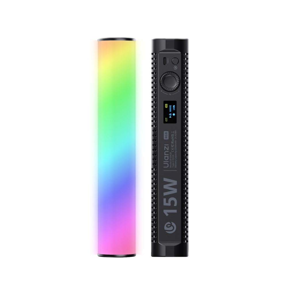 Ulanzi B15 RGB 15W Tube Light ไฟแท่ง LED ไฟสตูดิโอ ไฟเซลฟี่ ไลฟ์สด แม่เหล็กติดผนังในตัว 360 สี