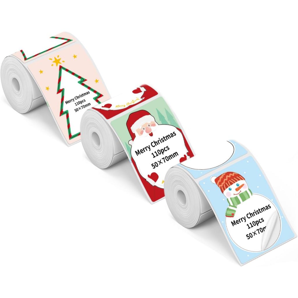 เครื่องปริ้นฉลากสติ๊กเกอร์ sitcko M110 เครื่องปริ้นไร้สายไม่ต้องใช้หมึก ฟรี สติ๊กเกอร์คริสต์มาส - รูปที่ 3