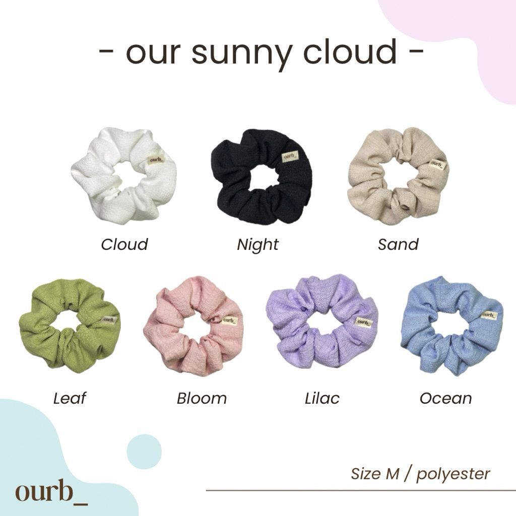 ยางรัดผม Scrunchies_our sunny cloud ⛅️