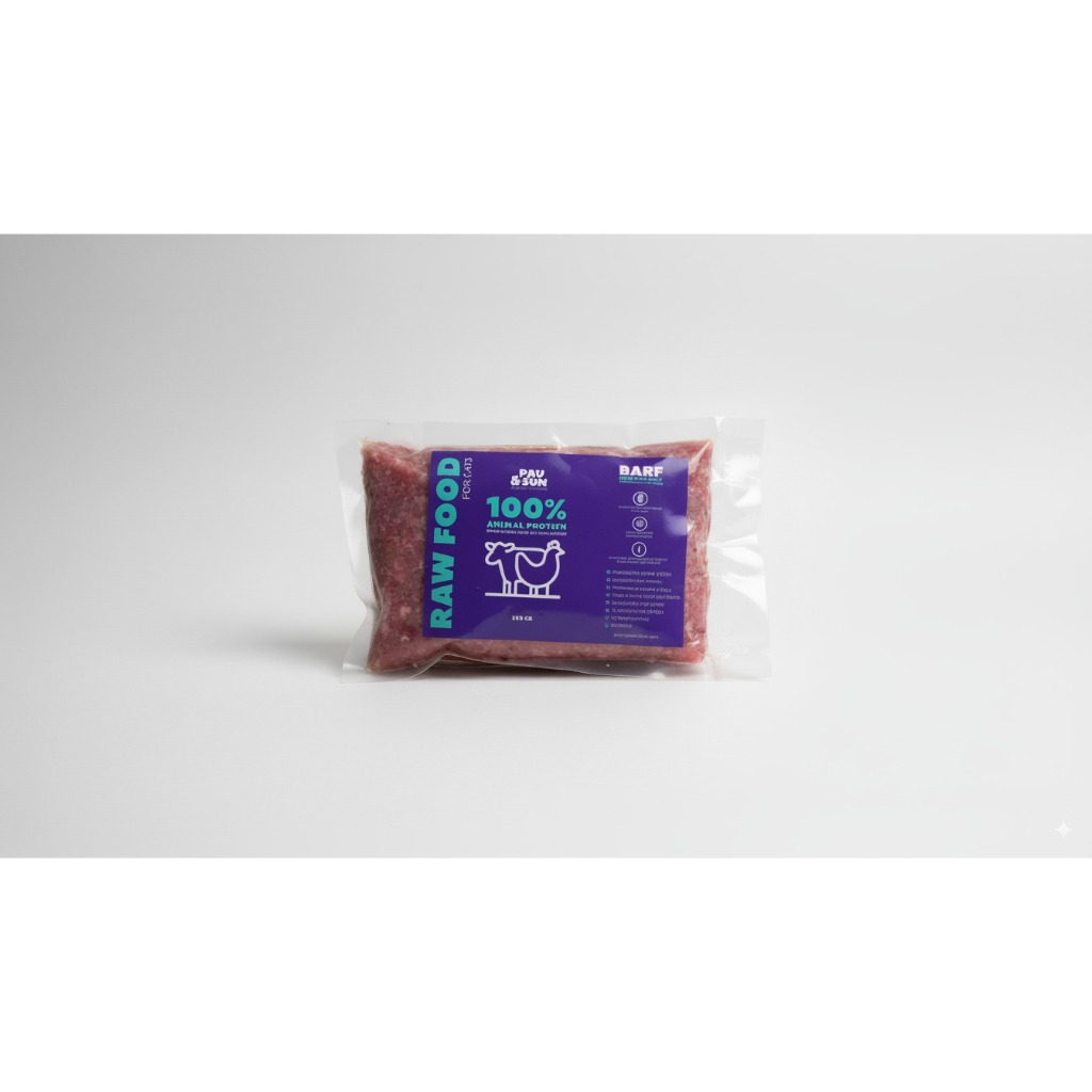 🏆 อาหารบาร์ฟสำหรับแมว (BARF) สูตรแชมป์โลก ทำจากไก่และเนื้อคุณภาพสูง (3, 5 & 10 แพ็ค)