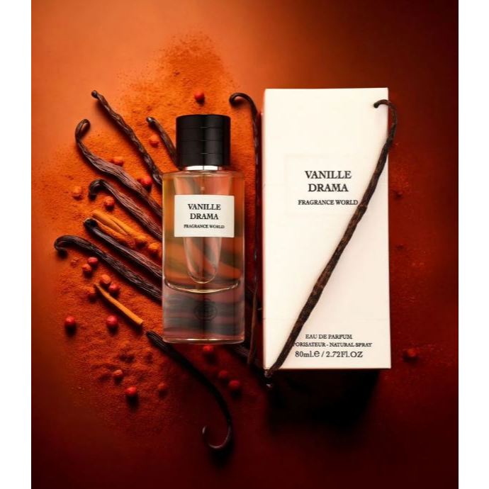 Vanille Drama – Fragrance World โคลน Vanilla Diorama น้ำหอม Unisex ชนิด EDP ขนาด 80 ml. น้ำหอมอาหรับ