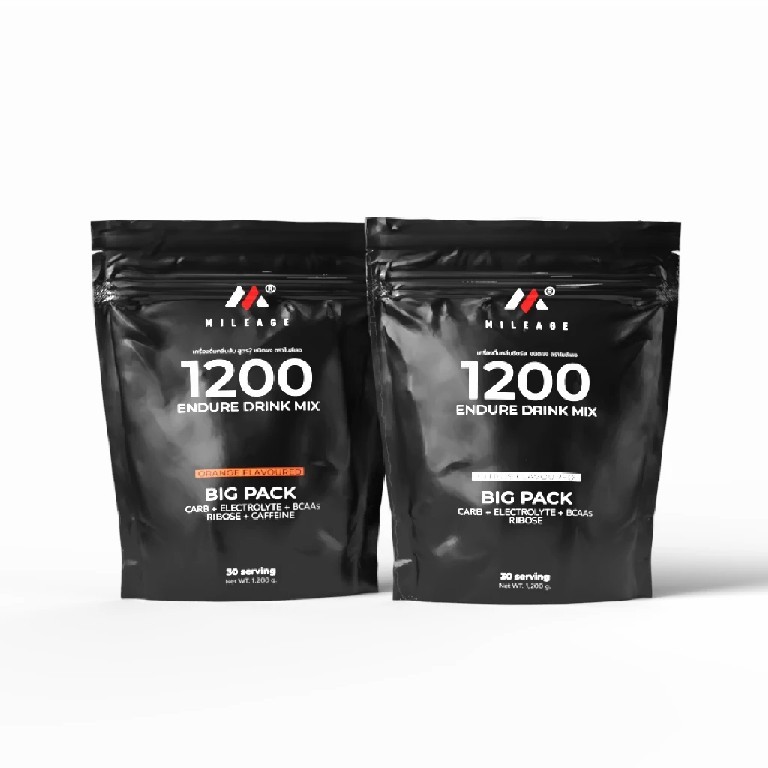 1200 BIG PACK 30serving Mileage Energy Drink Mix ผงชงให้พลังงานและเกลือแร่ สำหรับเล่นกีฬา