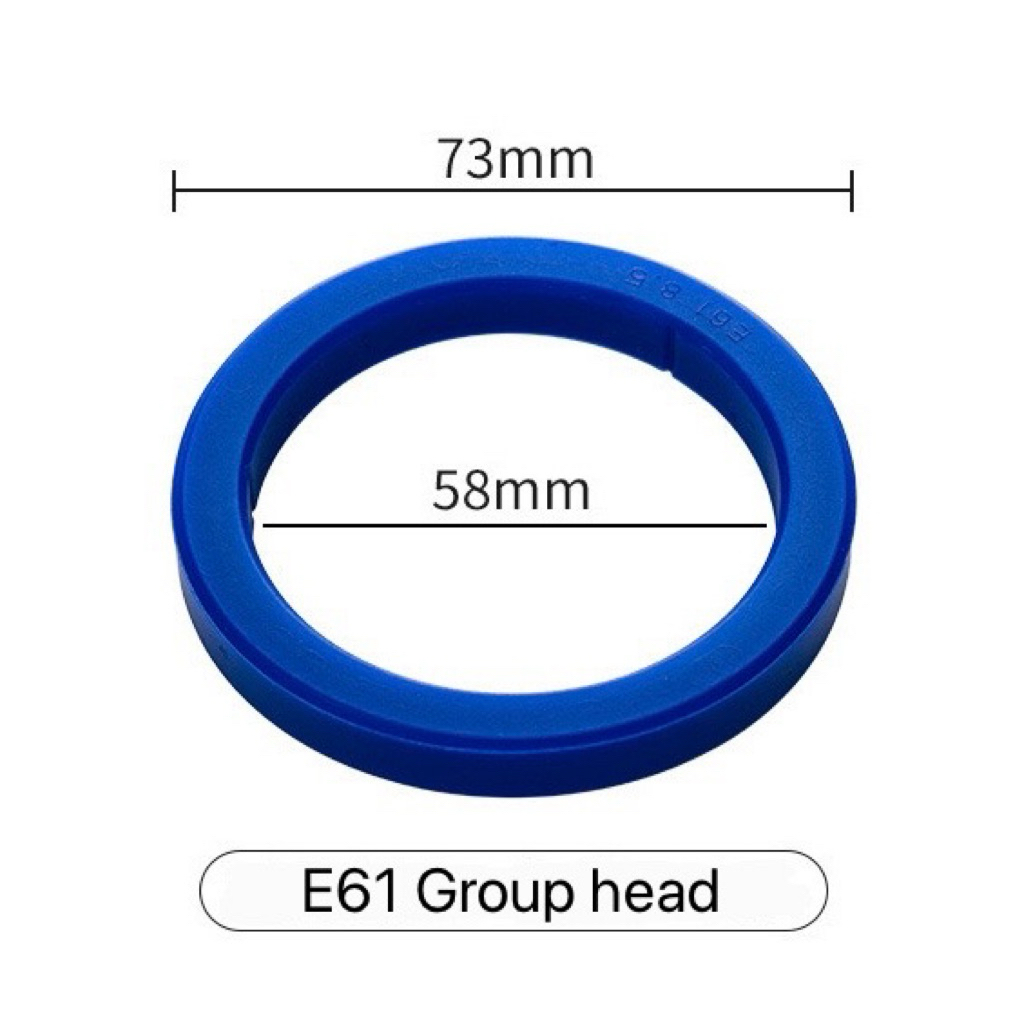 ซีลยางหัวชงเครื่องชงกาแฟ มาตรฐาน E61 ขนาด 58 mm.73x57x8.5 mm. - food grade FDA silicone
