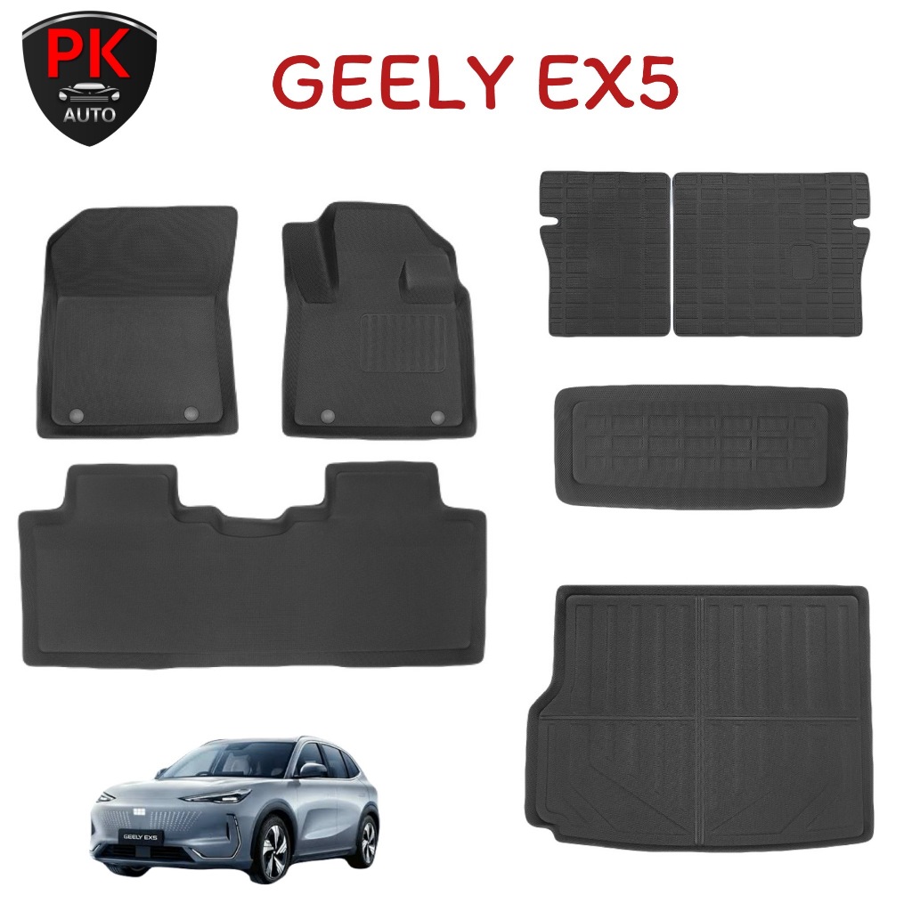 GEELY EX5 พรมปูพื้นรถยนต์ 3D พรมปูพื้นรถยนต์เข้ารูป พรมปูพื้น XPE สำหรับ GEELY EX5