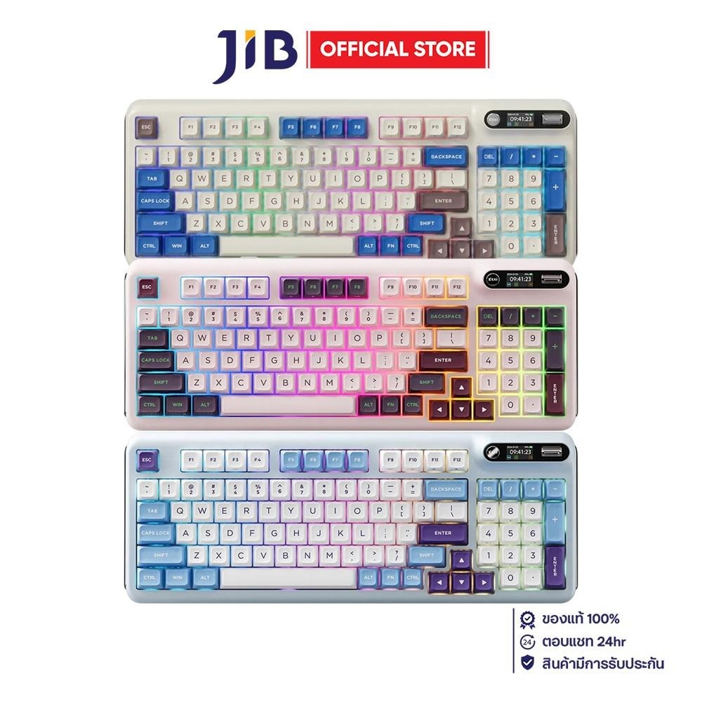 WIRELESS KEYBOARD (คีย์บอร์ดไร้สาย) ROYAL KLUDGE KZZI RKZ98 RAINBOW SWITCH RGB EN - NEZUKO PURPLE